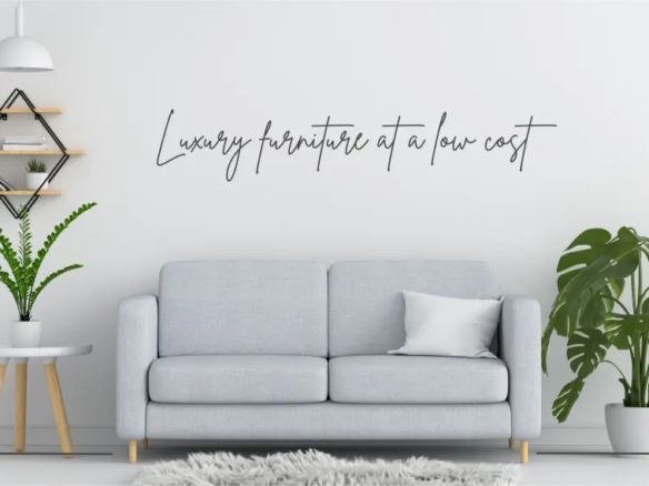 أثاث فاخر بتكلفة منخفضة