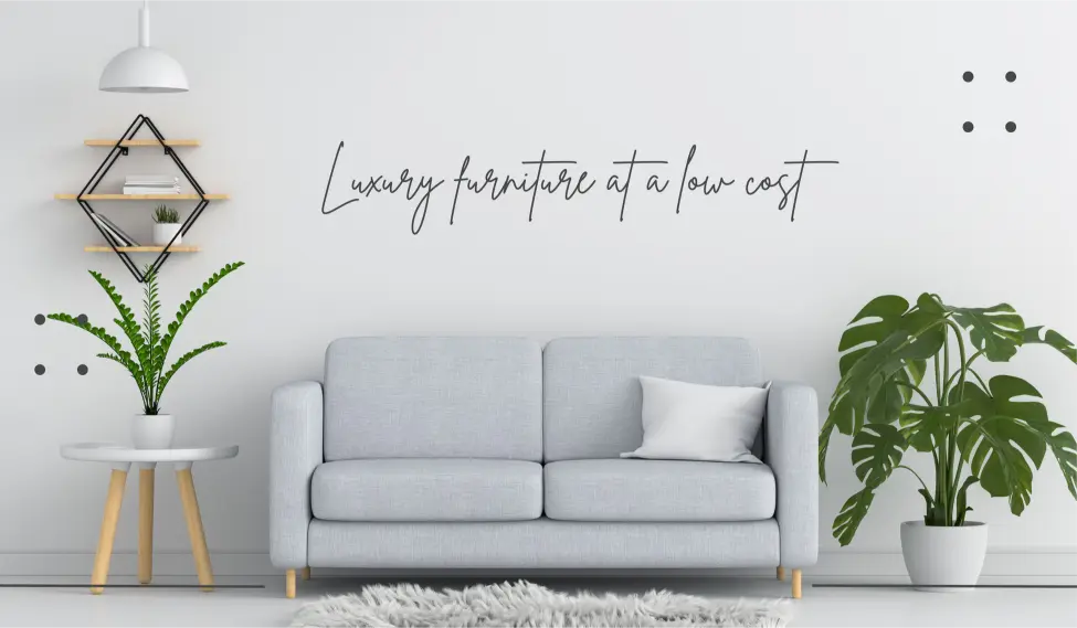 أثاث فاخر بتكلفة منخفضة