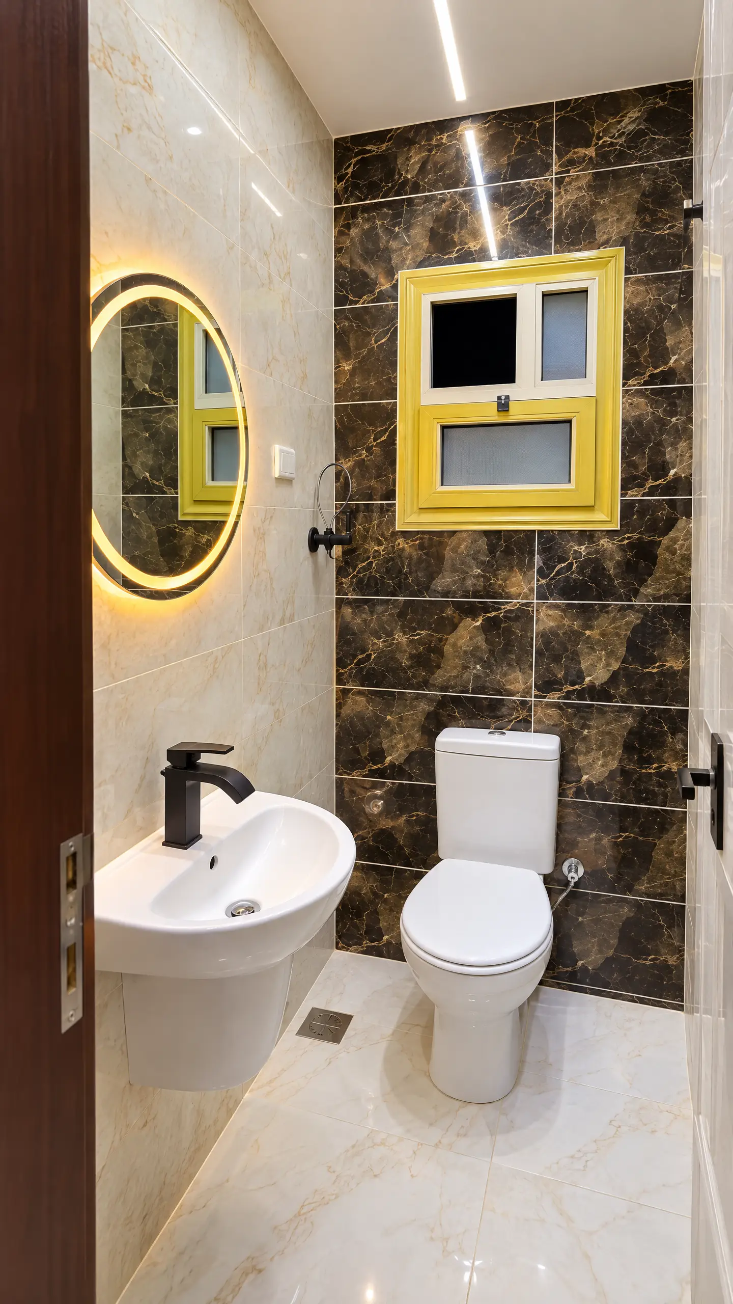 professional_bathroom_pyramids_view_no_text شقة للبيع بفيو الأهرامات في حدائق الأهرام 175 متر