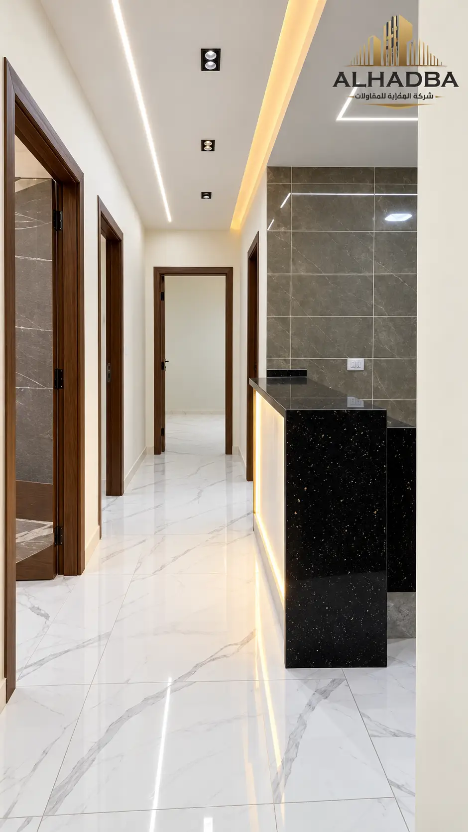 professional_hallway_kitchen شقة للبيع بفيو الأهرامات في حدائق الأهرام 175 متر